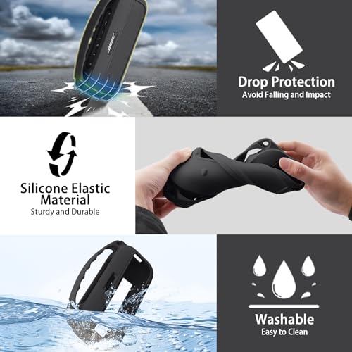 Aenllosi Case for Bose SoundLink Flex 2nd Gen Speaker, Black (Case Only) | Drop Resistant Protection, Water Resistant Protection, Dust Proof Protection, Protective Case Only - color: Black, style: Silicone Cover for Bose SoundLink Flex 2nd Gen