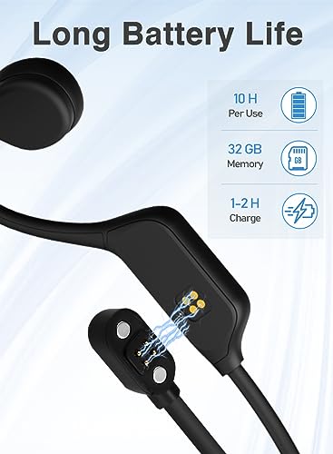 Bone Conduction Headphones, Wireless Bluetooth 5.3 Swimming IPX8 Waterproof Headset, Suitable for for Running, Cycling, Drving.