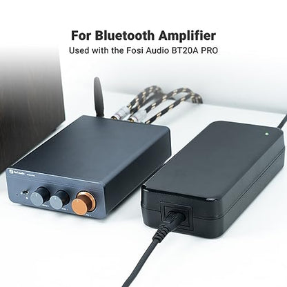 Fosi Audio 48V 5A Power Adapter Supply for Home Audio Bluetooth Stereo Receiver Amplifier Mini Hi-Fi Class D Integrated Amp