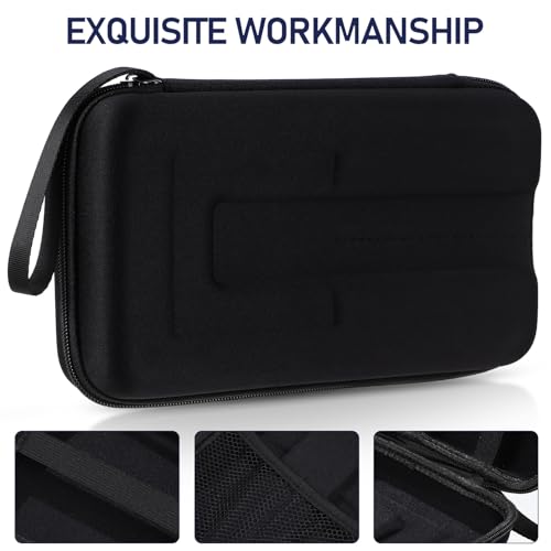 Wireless Microphone Carrying Case, Dual Mic Storage Bag with Receiver