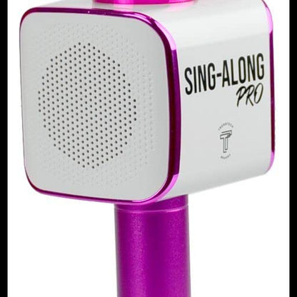 Sing-Along PRO Bluetooth Karaoke Microphone - Wireless Mic for Kids & Adults - Portable Karaoke Mic with Stereo Audio (Pink) - color: Pink