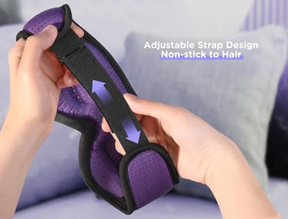 LC-dolida Sleep Mask with Bluetooth Headphones Bluetooth Sleep Mask Sleep Headphones,3D Eye Mask for Sleeping Mask Music Sleeping Headphones for Side Sleepers Meditation Gifts Gadgets for Men Women - color: Classical Purple 3d