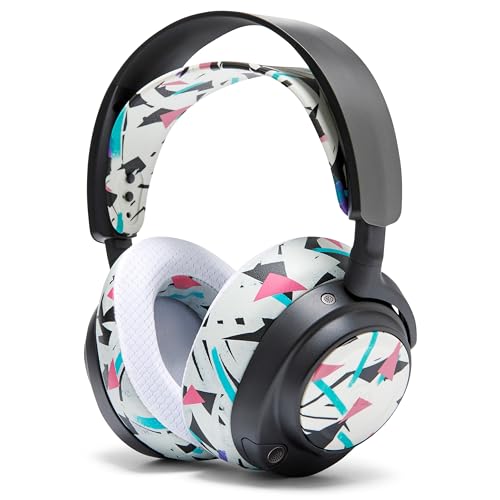 WC Side Plates for Arctis Nova Pro Wireless, Pro Wired & Nova Elite | Made by Wicked Cushions | Also fits Nova Pro Omni, 7, 7X & 7P | 90's White - color: 90's White