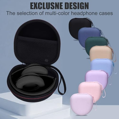 Headphone Case Compatible with Soundcore Anker Q20i/Q30, Beats Solo 4/Studio Pro, Tune 510BT/520BT, BERIBES/KVIDIO/JLab JBuds Lux ANC/TOZO HT3/Skullcandy Over-Ear Headphones Case Hard Shell(Blue) - color: Blue