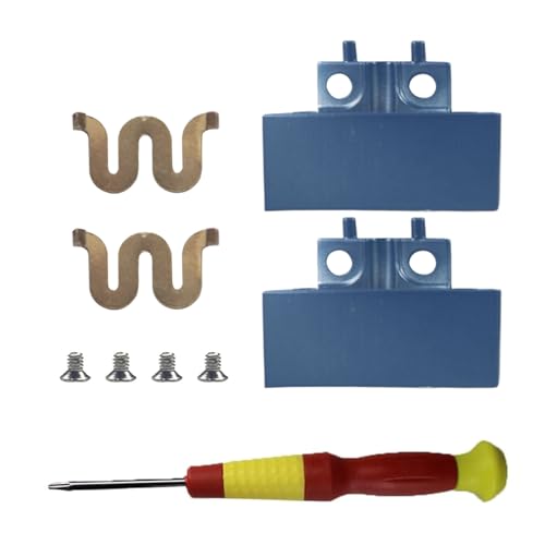 Metal Hinge Clip Pin Complete Replacement Repair Kit for Beats Solo4 | Solid metal hinge repair set with clip,cover and pins,simple to fix broken folding joints of Beats Solo4 headphones - color: Slate Blue