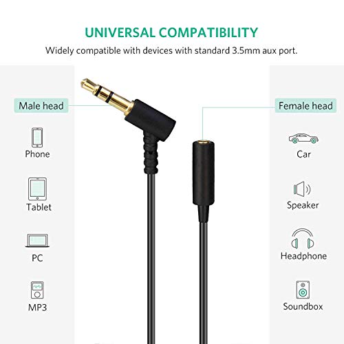 Headphone Extension Cable Cord Wire Compatible with Bose QuietComfort 35 QC45 QC35II QC25 QC15 QC3 QC2 NC700 Headphones - 16.5FT - size: 5m