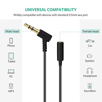 Headphone Extension Cable Cord Wire Compatible with Bose QuietComfort 35 QC45 QC35II QC25 QC15 QC3 QC2 NC700 Headphones - 16.5FT - size: 5m