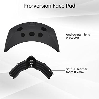 ps vr2 accessories Compatible for Playstation VR2 Face Cover with VR Shell Protective Cover， Face Cushion Cover, Controller Thumb Grips, Cable Bundling Strap - color: PSVR Protect shell
