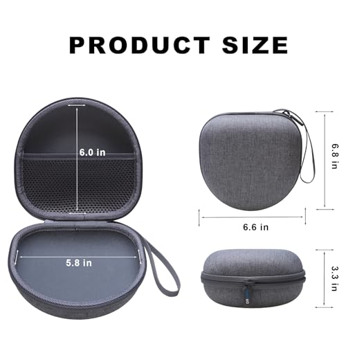 Headphone Case for Skullcandy Crusher/Hesh/Evo Headphone, Grey - color: Grey