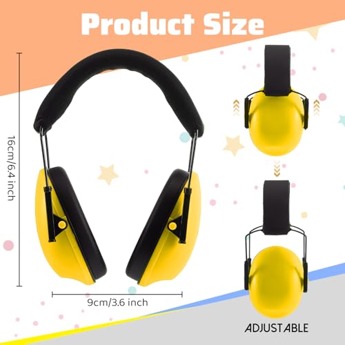 12 Pcs Kids Noise Cancelling Headphones Ear Muffs Rainbow Style | Ear Protection for Kids Adults 27dB Noise Reduction Hearing Earmuff for Autism Sensory Relief Concerts Fireworks Studying - size: Universal Fit (kids & Adults), style: Rainbow Style