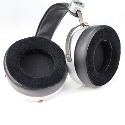 MOLGRIA SUNDARA Velour Fabric HE300/400 Ear Pads Cushion Replacement Earpads for HiFiMan HE300 HE400 400SE 500SE 560SE Wired and Wireless Headphones - color: Protein Leather