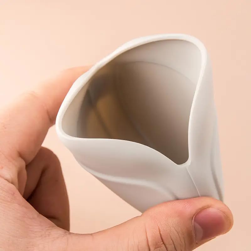 Silicone Earphone Storage Bag Data Cable Charger Storage Box, Wired Headphone Organizer(Grey) - color: Grey