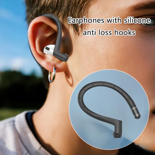 Ergonomic None Silicone Ear Enhancers Customized Shape Suitable for 4/3 Modern Earbuds Secure Exercise Ear Hooks Sports - color: White