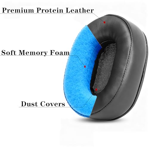 Replacement Ear Pads Cushions for Harman Kardon Fly ANC Headphones - color: Black