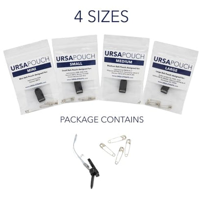 URSA Belt Pouch with Clips - Versatile Rigging for Wireless Transmitters Including RODE Wireless Go/Pro (White, Small) - color: White, size: Small