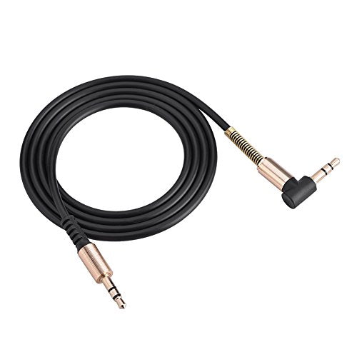 3.5mm Male to Male Aux Cable, 3ft L Shape I Shape Audio Cord Gold Plated for Car Stereo Headphone Speaker - TPE Durable Right Angle Adapter