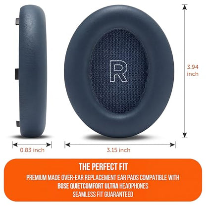 WC PadZ QC Ultra - Earpads for Bose QuietComfort Ultra Gen 1 & 2 | Made by Wicked Cushions | Enhanced Comfort, Thickness & Durability | Lunar Blue - color: Lunar Blue