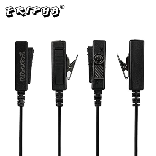 2-Pin Earpiece with PTT Mic for UV-5R/BF Series & Kenwood TK | 2-Way Radio Headset