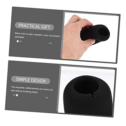 GALPADA 10pcs Microphone Covers Disposable Stage Mic Protectors Sponge Mic Covers for Conference Rooms Ktv and Interviews Enhanced and Dirt