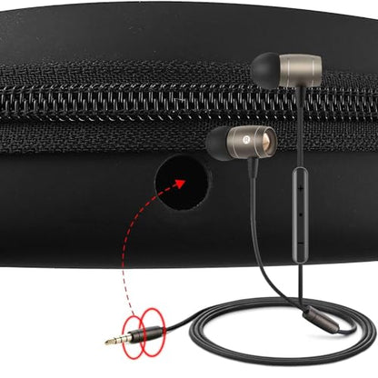 Portable CD Player Case Compatible with Deluxe/for ARAFUNA/for GPX/for Soulcke/for MONODEAL Personal Disc Player, Travel Carrying Stoarge Holder for Earphone & Cable (Box Only)