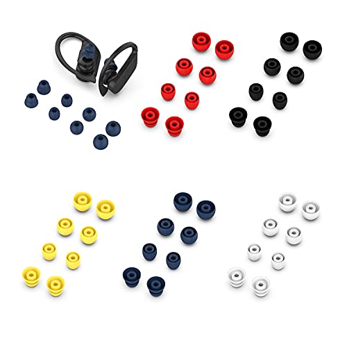 Replacement Eartips Silicone Earbuds Buds Set Compatible with Powerbeats Pro Beats Wireless Earphone Headphones, 4 Pairs (White) - color: White