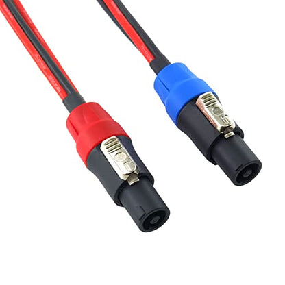WJSTN-051 Speak-on 4-Pole to Dual RCA Break Out Splitter Cable Speakon Splitter Cable,for Speaker (Speakon to 1/4 TS) - style: Speakon to 1/4 TS