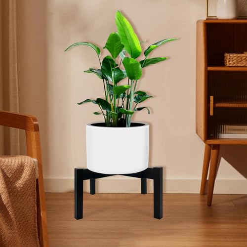 Heavy Duty Adjustable Metal Plant Stand for 10"-16" Plant Pot – Indoor & Outdoor (Black, 1 Pack) - color: Mini Black 10-16", style: 3 - Mini