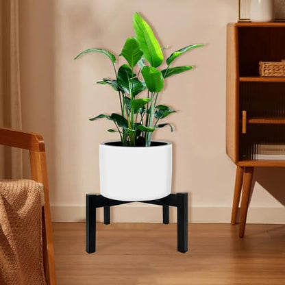 Heavy Duty Adjustable Metal Plant Stand for 10"-16" Plant Pot – Indoor & Outdoor (Black, 1 Pack) - color: Mini Black 10-16", style: 3 - Mini