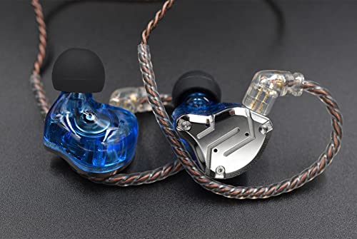KZ ZS10 Pro 4BA+1DD in Ear Monitor Earphone 5 Driver HiFi Metal Earbuds Headphone Noise Cancelling IEM Earphone - color: ZS10 PRO blue, size: no mic