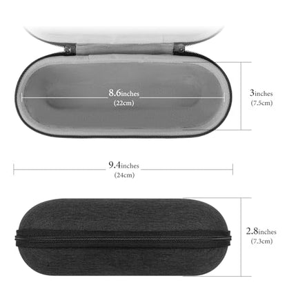 Geekria Shield Speaker Case Compatible with Beats Pill Case Cover, Replacement Hard Shell Portable Speaker Protective Carrying Bag with Keychain Hook (Dark Grey) - color: Dark Grey