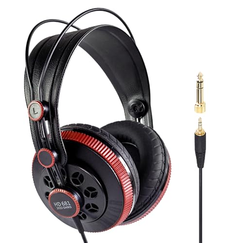 Superlux HD681 AIR Semi-Open Studio Headphones, 50mm Drivers, 32Ω, Black - size: HD681AIR