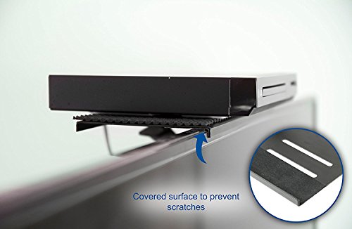 Mount Plus MP-05-01 Top Shelf TV Mounting Bracket 12-inch Wide Platform | Holds Speaker, Streaming Device | Made for Apple TV and Remote Control (1 Pack) - color: 1 Pack