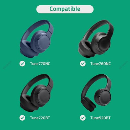 GEEKRIA Audio Cable Compatible with JBL Tune 770NC/760NC/720BT/660NC, Live 660NC/650BTNC Headphones, 3.5mm to 2.5mm Replacement Stereo Cord (5.6 ft/1.7 m)