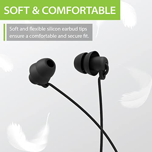 Avantree Repose - Bluetooth Sleep Earbuds for Side Sleepers | Small-tip neckband earbuds designed for side sleeping, with low-latency TV.