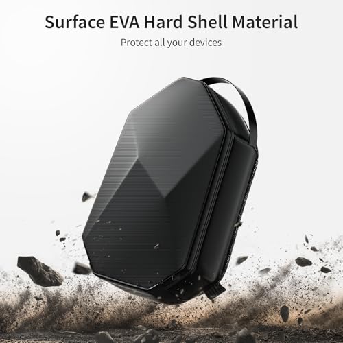 Carrying Case for Meta Quest 3/Quest 3S/Quest 2/Apple Vision Pro 2, Fashion Crossbody VR Bag Compatible with Kiwi Design/BOBOVR Elite Battery Strap Accessories, Shoulder Travel Bag