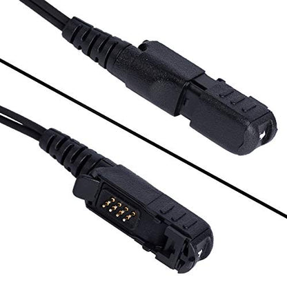 10-Pack 2-Wire Tube Earpiece Compatible with Motorola XPR3500e