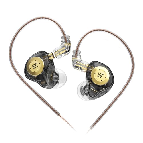 KZ EDX PRO Wired IEM Headphones, 10mm Dynamic Driver in-Ear Monitors | Hi-Fi Bass, Detachable Cable, Noise-Isolating – Fits iPhone, Android, PC, for Gaming, Music & Monitoring.