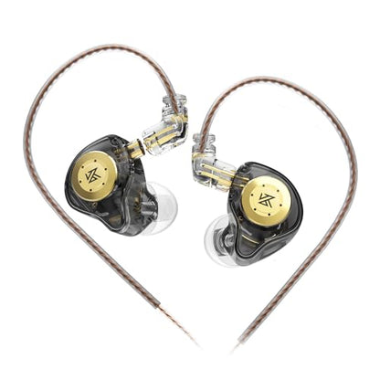 KZ EDX PRO Wired IEM Headphones, 10mm Dynamic Driver in-Ear Monitors | Hi-Fi Bass, Detachable Cable, Noise-Isolating – Fits iPhone, Android, PC, for Gaming, Music & Monitoring.