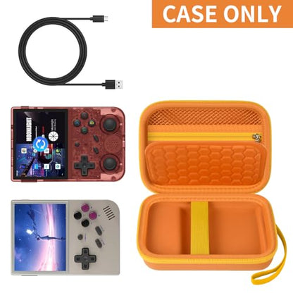PAIYULE Travel Carrying Case for R36S RG353V RG353VS Handheld Game Console - color: Orange, style: For R36s