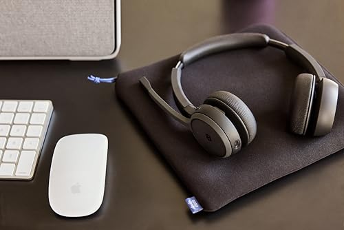 Cisco Headset 721, Wireless Single On-Ear Bluetooth Headphones, Webex Button, USB-A HD Bluetooth Adapter, Soft Case, Carbon Black, 2-Year Limited Liability Warranty (HS-WL-721-BUNA-C) - color: Carbon Black, size: Adjustable, style: Contemporary
