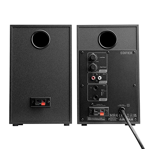 Edifier MR4 Powered Studio Monitors, 4" Active Reference Speakers - color: Black