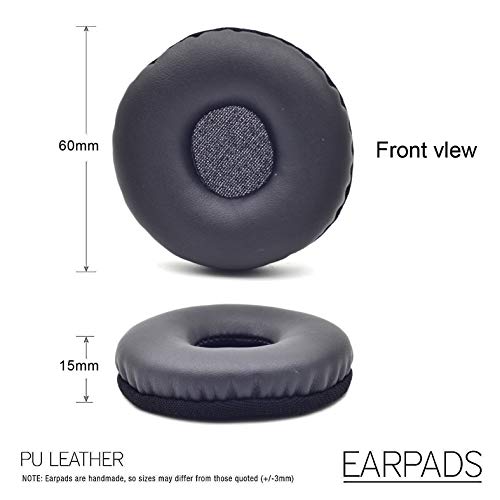 Defean Earpads for Logitech H390/H391/H600/H609/H760 Headphones | Black Ear Pads Cushions with Soft Protein Leather, Noise Isolation Foam