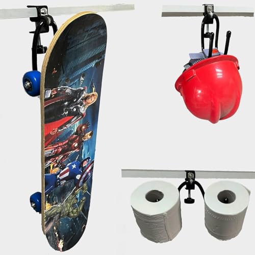 AUXPhome 2/PK Portable Desk Mount Hanger, Strong Table Hanger Hooks for Backpack, Hard hat, Cords,Bags,Mug,Towels, Shoes, Toys, Umbrella, Cap,Headphone,Purse,Handbag,etc for Table Desk, Under Counter