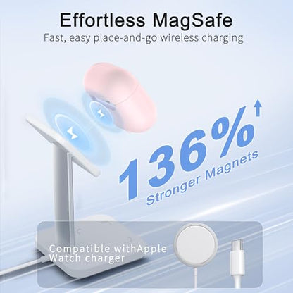 RFUNGUANGO AirPods 4 Case with Magnetic Lid Phone Stand, Pink | Compatible with AirPods Pro 4th Generation, Wireless Charging Compatible with Cleaning Kit & Lanyard - color: A-WCW-Pink, size: AirPods 4 Case