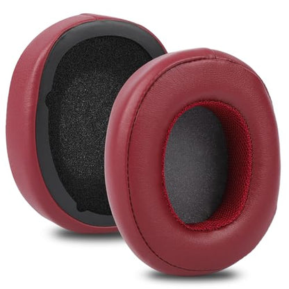 Replacement Ear Pads for Skullcandy Crusher Wireless/Evo/ANC Hesh 3/EVO/ANC and Venue ANC Headphones, Ear Pads Cushions, Headset Ear Covers with Soft Protein Leather, Noise Isolation Foam, Burgundy - color: Burgundy