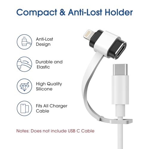 TechMatte USB C to Lightning Adapter 2 Pack 2.2A Charging Data Transfer - color: Black, size: 2 Pack