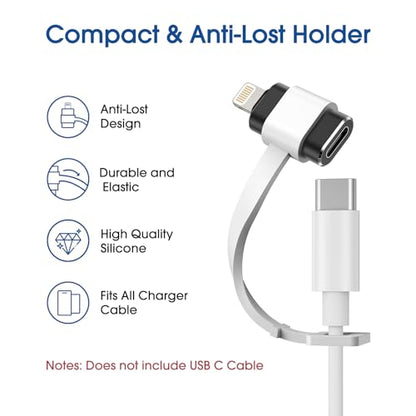 TechMatte USB C to Lightning Adapter 2 Pack 2.2A Charging Data Transfer - color: Black, size: 2 Pack