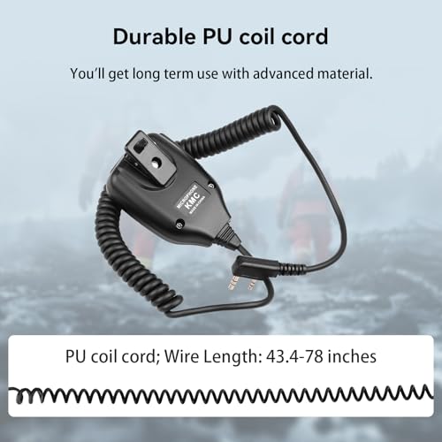 Retevis 2 Pin Walkie Talkie Shoulder Speaker Mic, 5 Pack