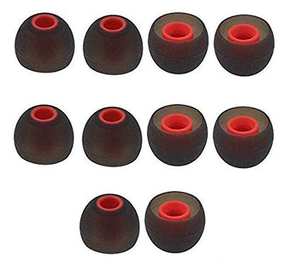 Medium Replacement Silicone Eartips Eargels Earbuds Ear Tips Compatible with Senso, Zeus, Otium, Hussar, Sony MDR, Tozo, Mpow Headphones & Earphones (Medium - 5 Pairs) - size: Medium: 5 Pairs
