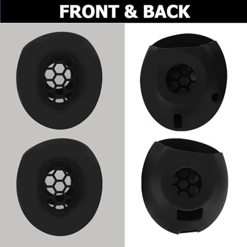 Studio Pro Silicone 2-in-1 Sweat Case Cover Set with Anti-Scratch Ear Pad Covers & Zipper Headband Cover – Compatible with Beats Studio Pro Wireless Headphones（Black） - color: Black 2-in-1